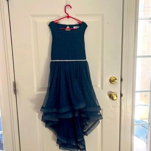 Girls turquoise dress